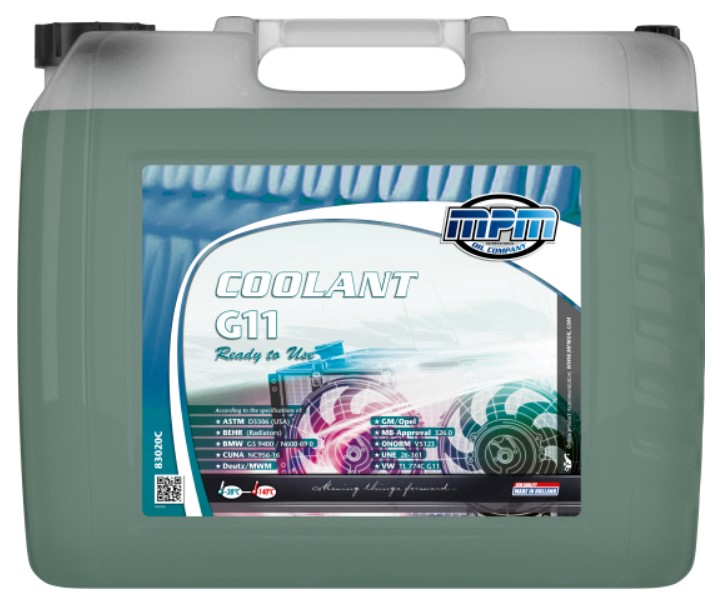 Охолоджувальна рідина MPM G11, готова, зелений, -38°С, 20 л (MPM 83020С)